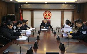 甘孜县法院“六个要求”传达学习甘孜县第十二届纪律检查委员会第三次全体会议精神